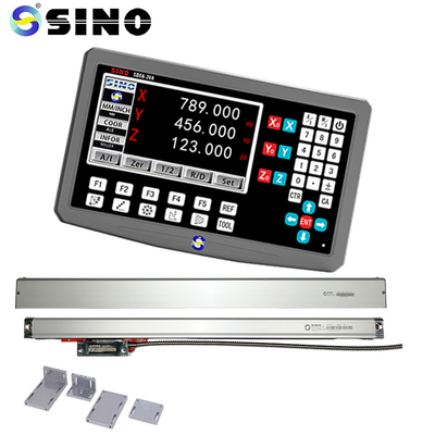 SINO SDS6-3VA 3 Eksenli LCD Dijital Okuyucu Sistemi DRO Ekran Doğrusal Ölçekli Cam Sensörü