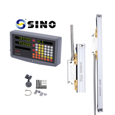 SINO Dijital Okuyucu SDS 2-3MS 2 Eksen Metal LCD DRO 0.005mm çözünürlük Lineer Kodlayıcı ile pratik