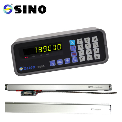 SINO SDS6-2V Manyetik Ölçekli DRO Kiti 3 Eksenli Cam Doğrusal Optik Kodlayıcı Freze Makinesi