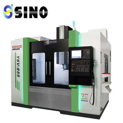 SINO YSV 855 3 Eksenli Cnc Freze Makinesi Yüksek Hassasiyetli Dikey İşleme Merkezi Kesme Delme