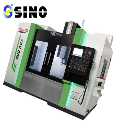 SINO YSV 855 3 Eksenli Cnc Freze Makinesi Yüksek Hassasiyetli Dikey İşleme Merkezi Kesme Delme