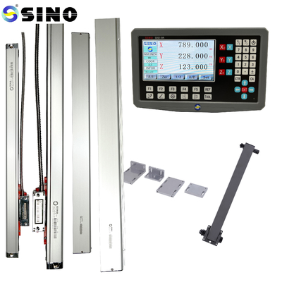 SDS2-3VA 3 Eksenli Dökme Döner LCD DRO Dijital Okuyucu KA300-70mm Doğrusal Ölçekli Optik Kodlayıcı