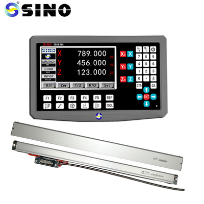 Cam Sensör DRO Ekran Doğrusal Ölçekli Dijital Okuyucu Sistemi 3 Eksen SINO SDS6-3VA LCD Okuyucu