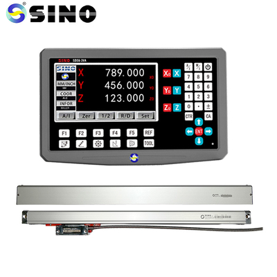 SINO SDS6-3VA 3 Eksenli LCD Dijital Okuyucu Sistemi DRO Ekran Doğrusal Ölçekli Cam Sensörü