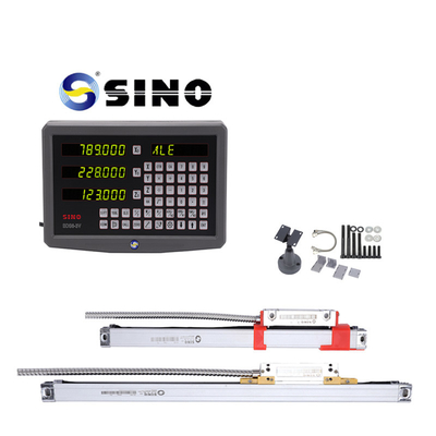 SINO 3 Eksen SDS6-3VA DRO Ekran TTL Lineer Kodlayıcı Ölçeği ile Bir Serisi KA için Dönerli frezeleme CNC Boring Makine