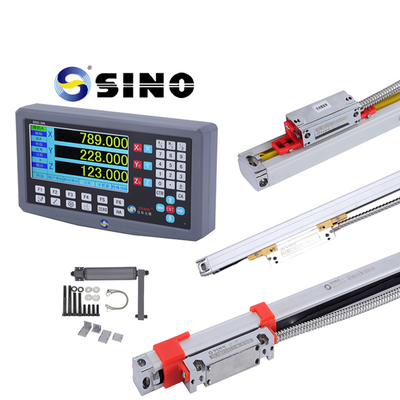 SINO SDS2-3VA 3 Eksenli DRO Dijital Okuyucu Sistemi ve KA300 Cam Doğrusal Kanal ile Taper Ölçüm Aracı Koleksiyonu