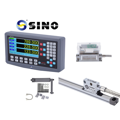 SINO SDS2-3VA 3 Eksenli DRO Dijital Okuyucu Sistemi ve KA300 Cam Doğrusal Kanal ile Taper Ölçüm Aracı Koleksiyonu