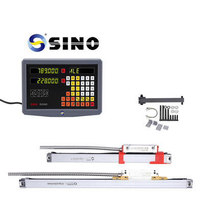 SINO SDS2MS 2 Eksenli Dijital Okuyucu LED Ekranla Çevirme, Çok Fonksiyonlu DRO Ölçüm Sistemleri