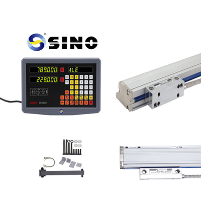 SINO SDS2MS 2 Eksenli Dijital Okuyucu LED Ekranla Çevirme, Çok Fonksiyonlu DRO Ölçüm Sistemleri
