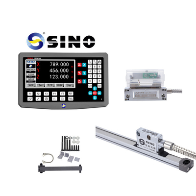 SINO SDS6-3VA Dijital okuma ile 3 eksenli freze makine SiNO RS422 DRO doğrusal ölçekli optik kodlayıcı