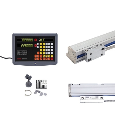 Köşeli doğrusal kodlayıcı uzunluğu 7-102cm freze makinesi için SINO SDS2MS Dijital okuma 2 eksen optik