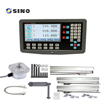 SINO SDS2-3VA 0.5um Çözüm DRO 3 Eksenli Dijital Okuyucu Meter RS422 Sinyal Döner Mül için