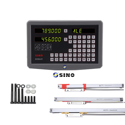 SINO SDS6-2V Dijital Okuyucu Metal LED Dijital Okuyucu 2 Eksenli DRO Kits 60Hz freze makinesi için