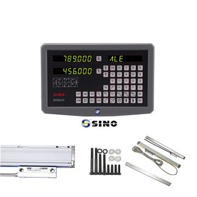 SINO SDS6-2V Dijital Okuyucu Metal LED Dijital Okuyucu 2 Eksenli DRO Kits 60Hz freze makinesi için