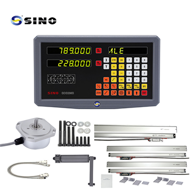 2 Eksenli SDS2MS SINO Lathe Dijital Okuyucu Sistemi AC 100-240V Lathe değirmeni için doğrusal ölçekli çok fonksiyonel