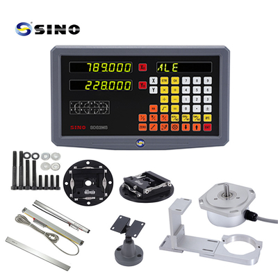 SINO SDS2MS 2 Eksenli Dijital Okuyucu DRO Sistemi KA300 Doğrusal Ölçeğiyle Çevirme için Çok Fonksiyonlu