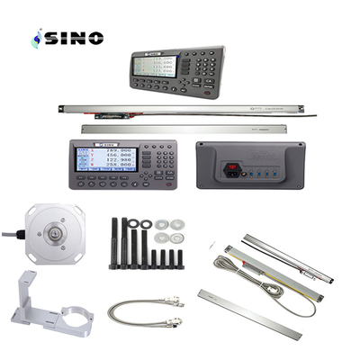 SINO Dijital Okuyucu Sistemi 4 Eksenli SDS200 Metal LCD 285x195x53cm Dayanıklı Döner freze makinesi için