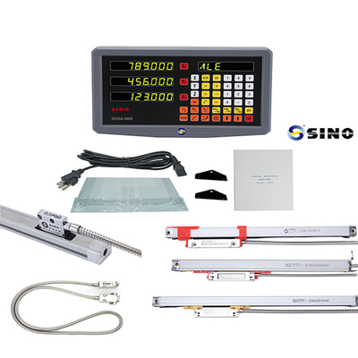 SINO SDS2-3MS Dijital Okuyu Sistemi 15VA Plastik Doğrusal Ölçekli DRO Sistemi İçin Pratik 3 Eksenli DRO Sistemi
