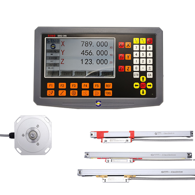 SINO SDS2-3VA Ekonomik TFT LCD 2/3 Eksenli Dijital Okuyucu Sistemi DRO, torna fabrikası için doğrusal kodlayıcı ile
