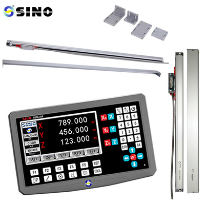 Dövenler Doğrusal Cam Ölçeği Kodlayıcı Ruler SINO SDS6-3VA 3 Eksenli DRO Dijital Okuyucu Ekranı