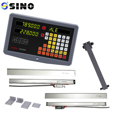 Çevirme değirmen için doğrusal ölçekli çok fonksiyonel 2 Eksenli SDS2MS SINO Çevirme Dijital Okuyucu Sistemi AC 100-240V