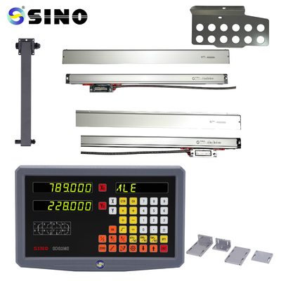 Frezeleme Delme Makineleri SINO SDS-2MS 2 Eksenli Dijital Okuma DRO Doğrusal Ölçü Enkoderi