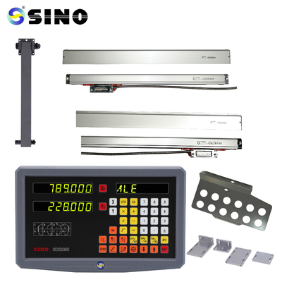 Frezeleme Delme Makineleri SINO SDS-2MS 2 Eksenli Dijital Okuma DRO Doğrusal Ölçü Enkoderi