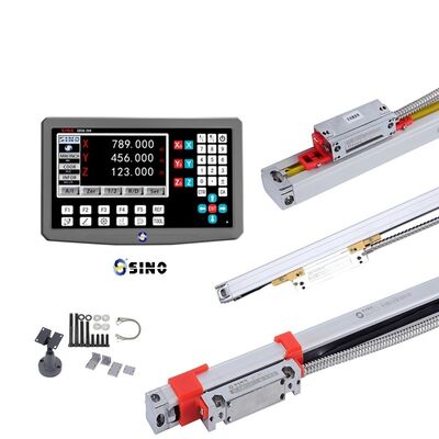 SINO SDS6-3VA Dijital Ekran Meter Set Grating Ruler OEM Kullanılabilir IP64 Freling / Lathe Makineleri için Koruma RS-232 Seri